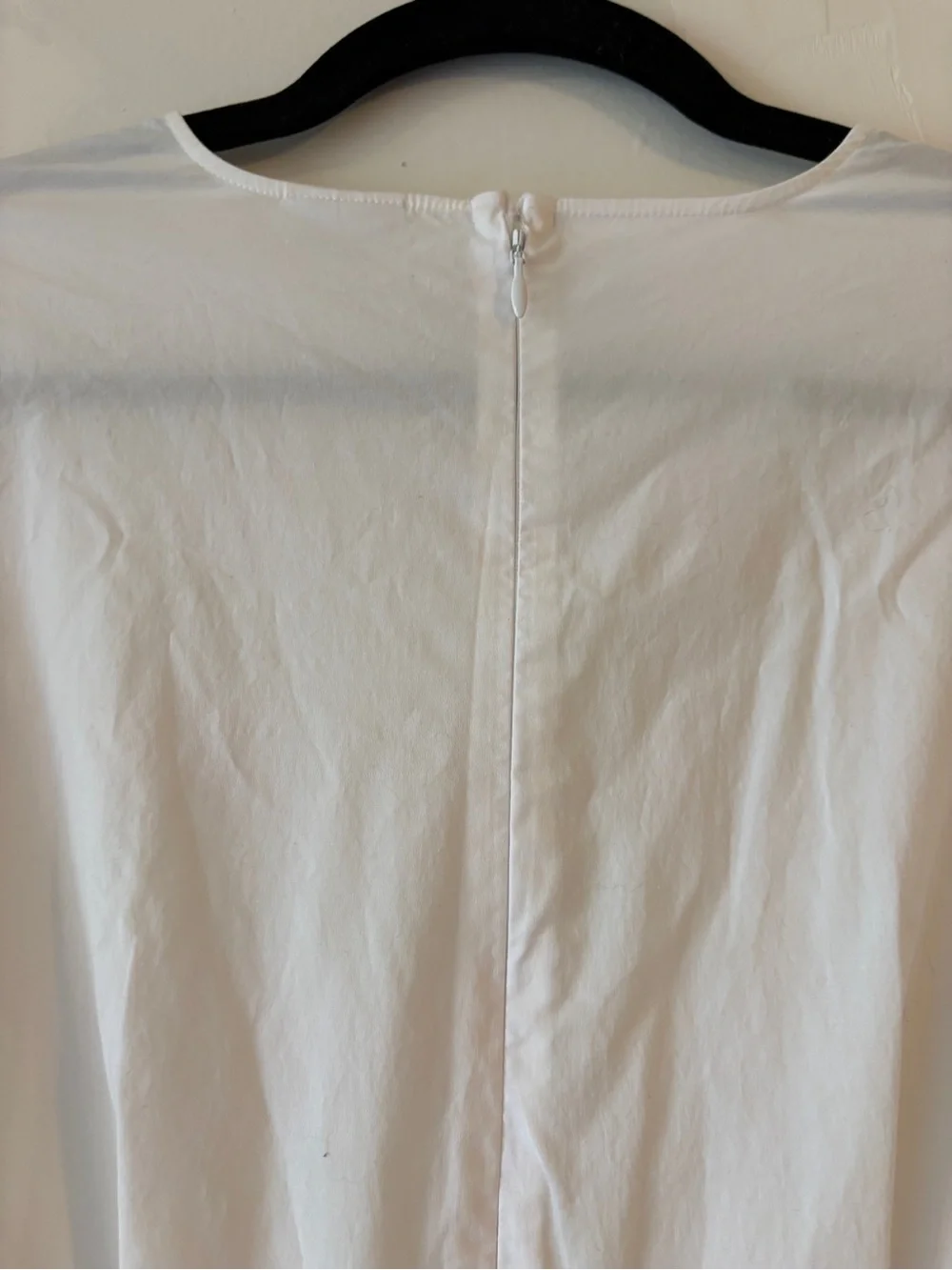 Aritzia Babaton Brighton Poplin White Midi Dress with 3/4 Sleeves XS Fit & Flare - Picture 10 of 15
